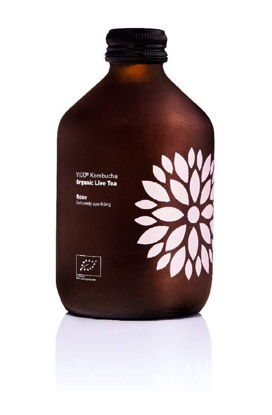 Refreshing tea drink VIGO Kombucha LT-EKO-001, BIO Rose 330ml