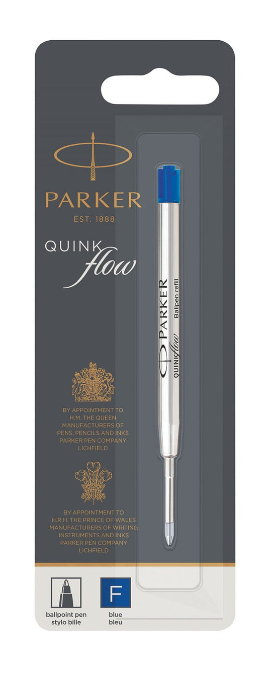 PARKER ballpoint pen refill, F, blue