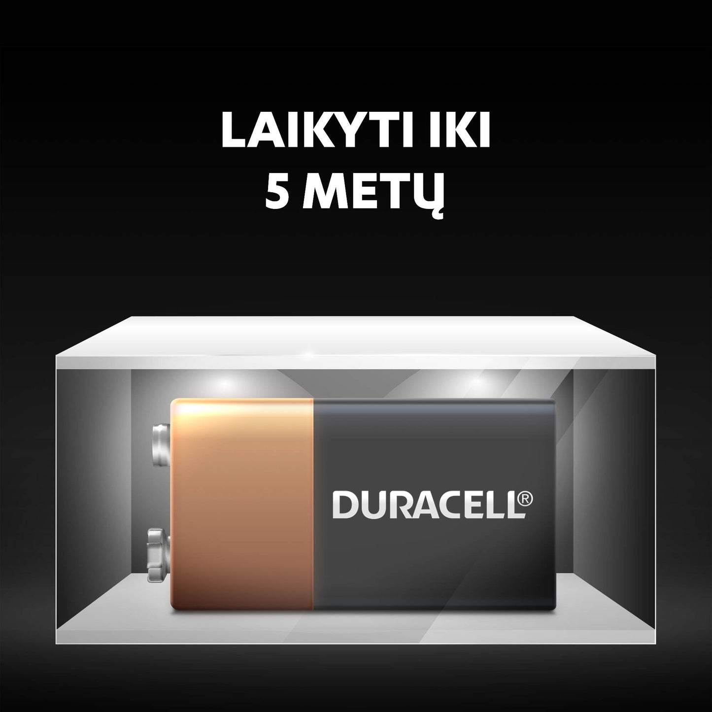 Batteries DURACELL 9V, LR61, 1pc