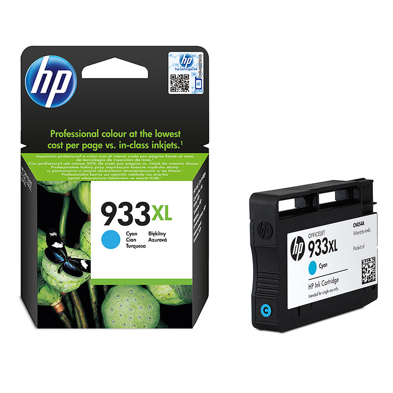 HP No.933 XL (CN054AE), žydra kasetė rašaliniams spausdintuvams, 825 psl.