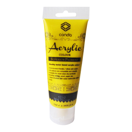 Acrylic paint 75 ml 1210, yellow