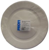 Disposable plates PROFI, paper, white, D 29 cm, 25 pcs.