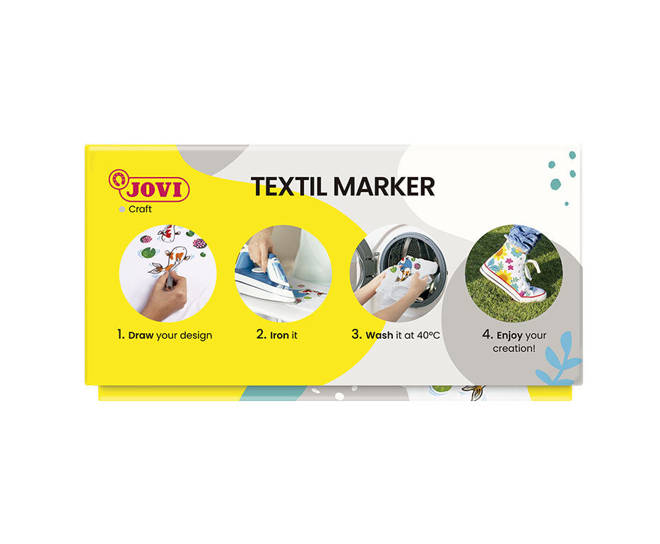 Felt-tip pens JOVI Textil, 48 pcs.