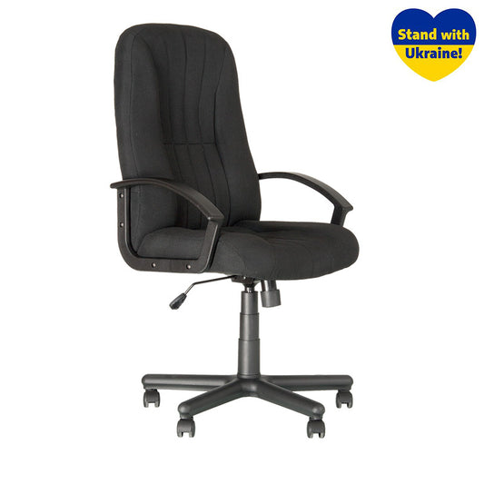 Vadovo kėdė NOWY STYL CLASSIC, su porankiais, juoda sp.