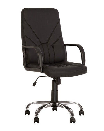 Vadovo kėdė NOWY STYL MANAGER TILT, oda, SP-A, juoda sp.