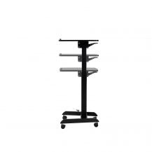 Reguliuojamo aukščio stalas SUN-FLEX®EASYDESK PRO, 60x52cm, juodas