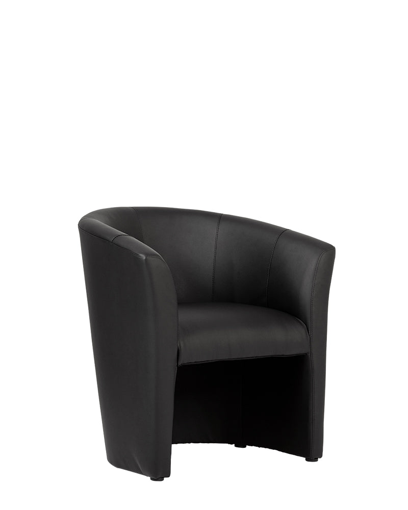 Fotelis NOWY STYL CLUB, juodos sp.  odos imitacija