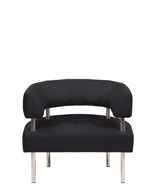 Fotelis NOWY STYL OFFICE ACR, juodos sp. odos imitacija