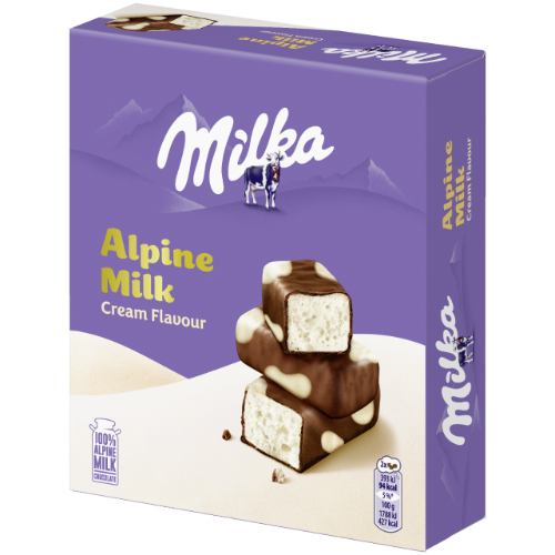 MILKA Mam Happy Cows candies with fluffy cream-flavored filling made from Alpine milk, 330 g