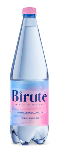 Natural mineral water BIRUTĖ, carbonated, 1 l, PET D