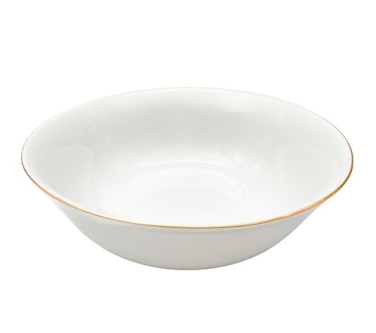 Dubenėlis Gold, porcelianas, 750 ml, D 18 cm, H 6,5 cm, vnt