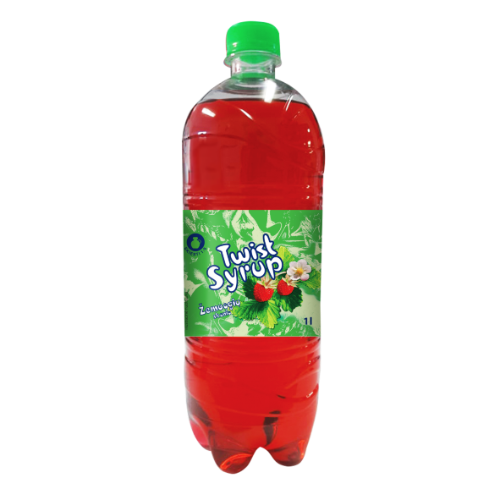 Syrup TWIST strawberry flavor, 1 l