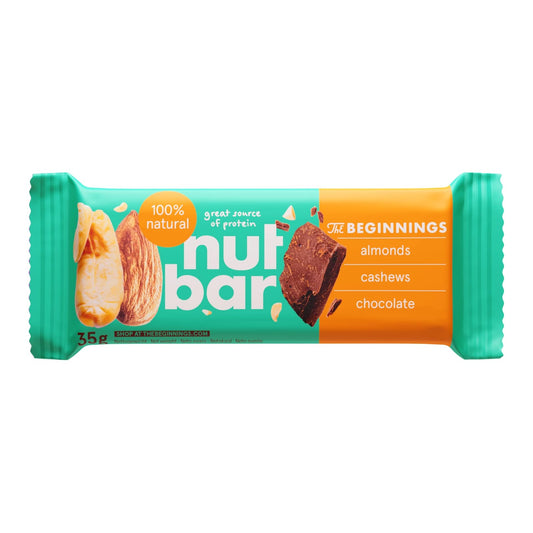 THE BEGINNINGS bar with nuts, chocolate, vegan, 35 g