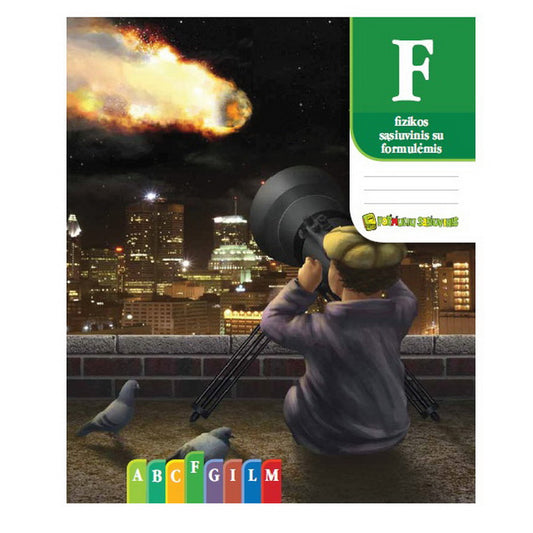 Physics formula notebook REALISTER, A4, 50 sheets, squared