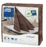 Servetėlės LINSTYLE Dinner, kakavinės, 39 x 39 cm, 50 vnt, 478727
