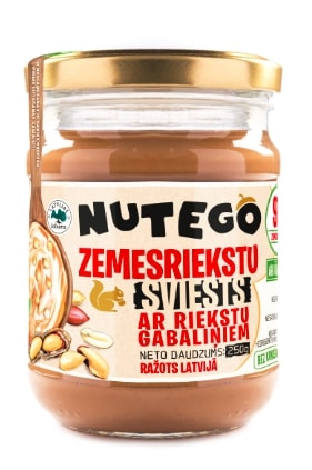 Peanut butter NUTEGO, crunchy, 250 g