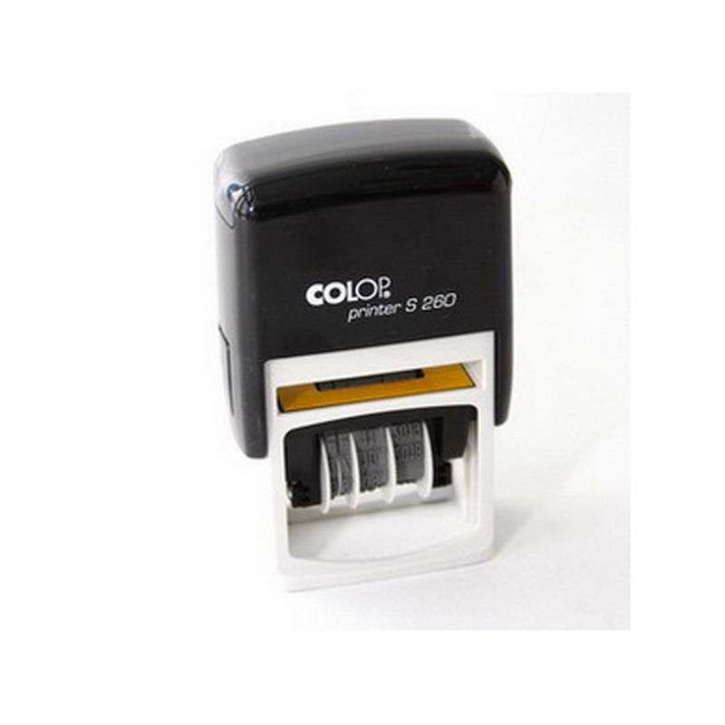 Antspaudas S260 Dater 03 COLOP su mėlyna pagalvėle