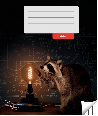 Physics notebook, boxed, 36 pages. Inner pages weight – 90 g/m2.