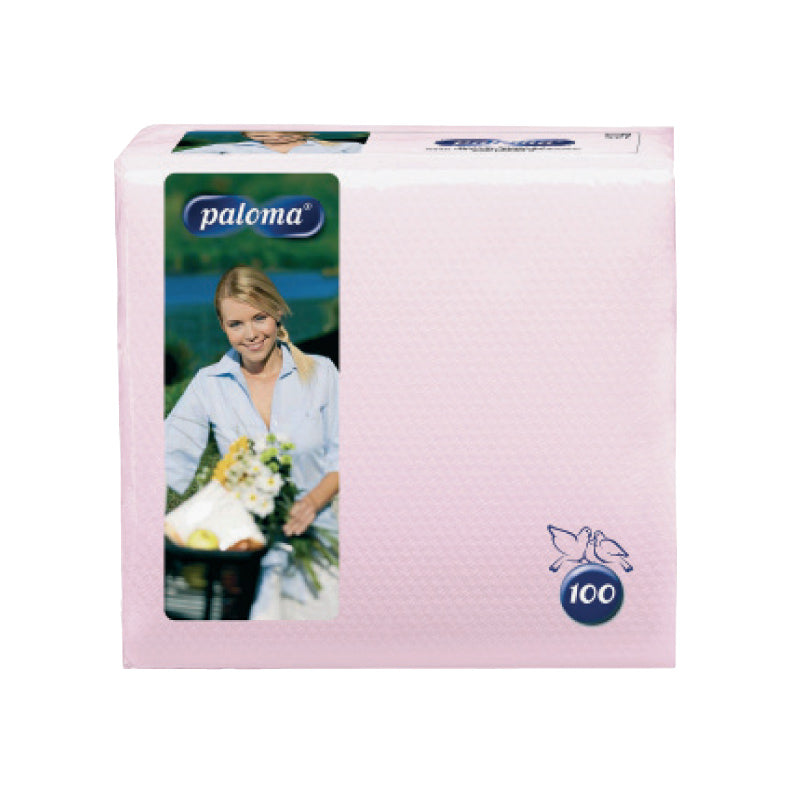 Napkins PALOMA DAY, 30x30 cm, pink 100 pcs.