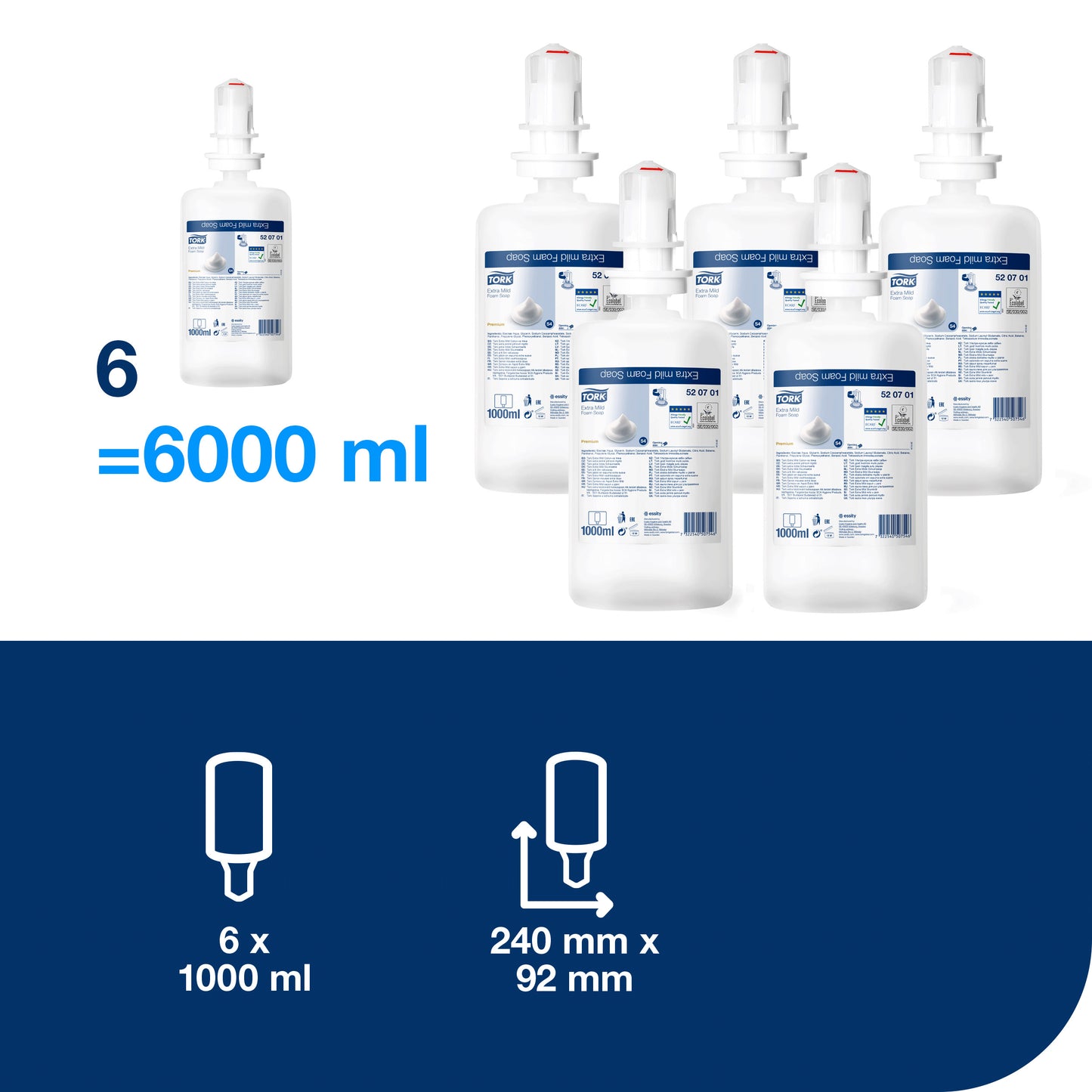 Muilo putos TORK EKSTRA MILD, S4, 520701