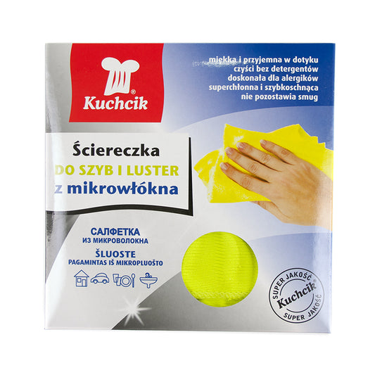 Microfiber cloth for glass and windows KUCHCIK, 30x30 cm
