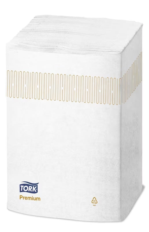 Servetėlės TORK Premium N4 21.6 x 16.5 cm, dviejų sluoksnių, 1000 vnt, baltos