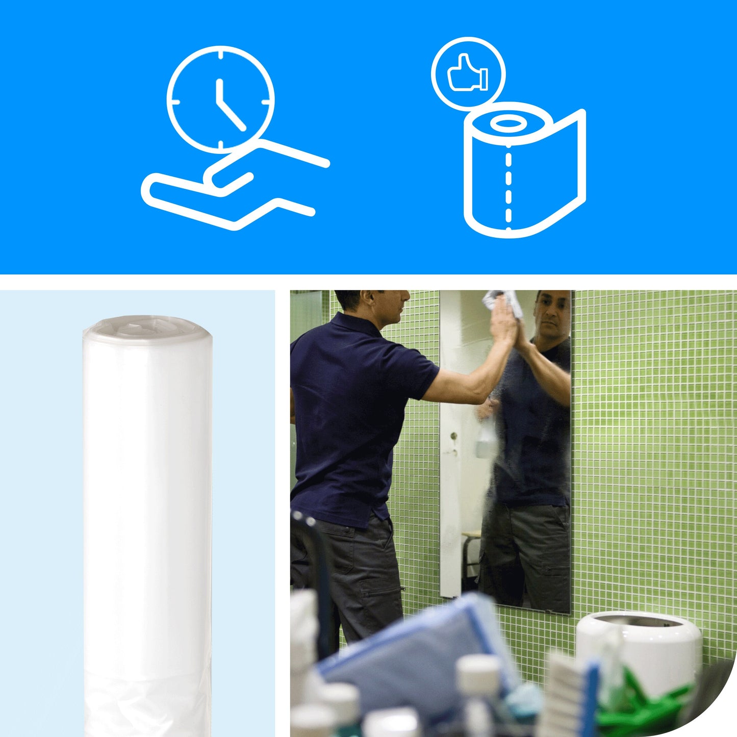 Šiukšlių maišai skirti TORK B1 šiukšliadėžėms, 50 L, 25 vnt, balti, 204060