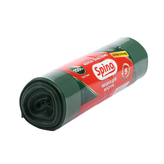 Šiukšlių maišai SPINO, 150 L, 60 mik