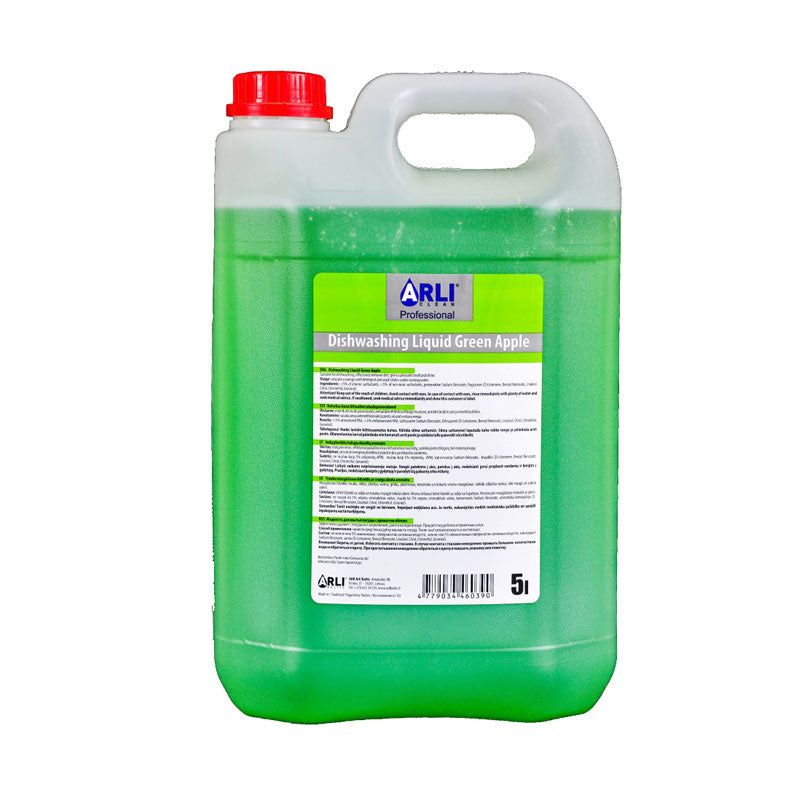 Indų ploviklis ARLI CLEAN, žaliųjų obuolių aromato, 5 l