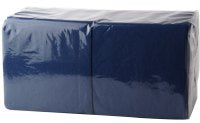 Servetėlės, 1 sl., 24 x 24 cm, 400 serv./pak., tamsiai mėlyna sp.