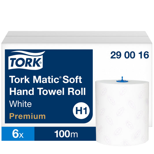 Paper towels TORK PREMIUM EXTRA SOFT H1, 290016, 2 ply, 21 cm x 100 m, white