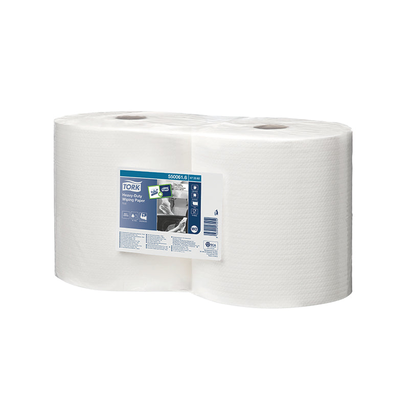 Paper towels TORK Heavy-Duty, 1 ply, 350 sheets/roll, 25.5 cm x 117m, white (473382)