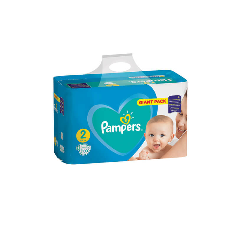 Sauskelnės PAMPERS New Baby, Small pack 2 dydis +, 4-8kg, 43 vnt.