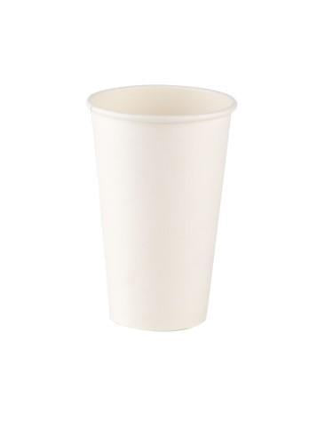 Disposable cups, paper, white, 236 ml, D 80 mm, 50 pcs.