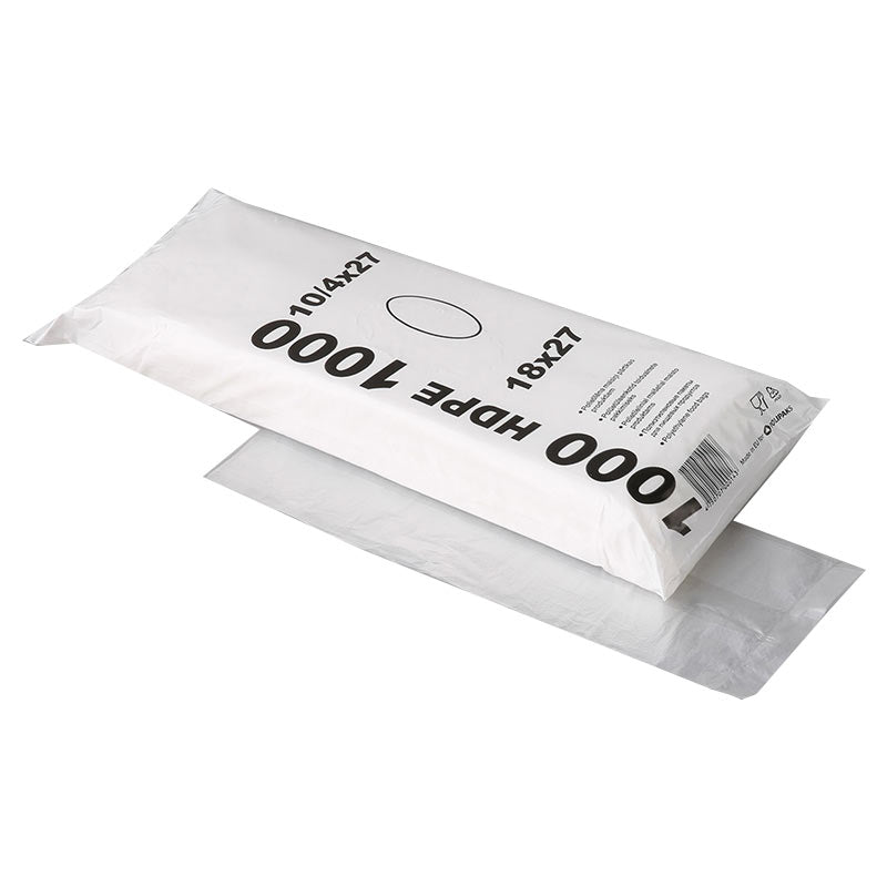Bags HDPE 7 microns, 10/8/27 (18x27), 520 g (~800 bags)