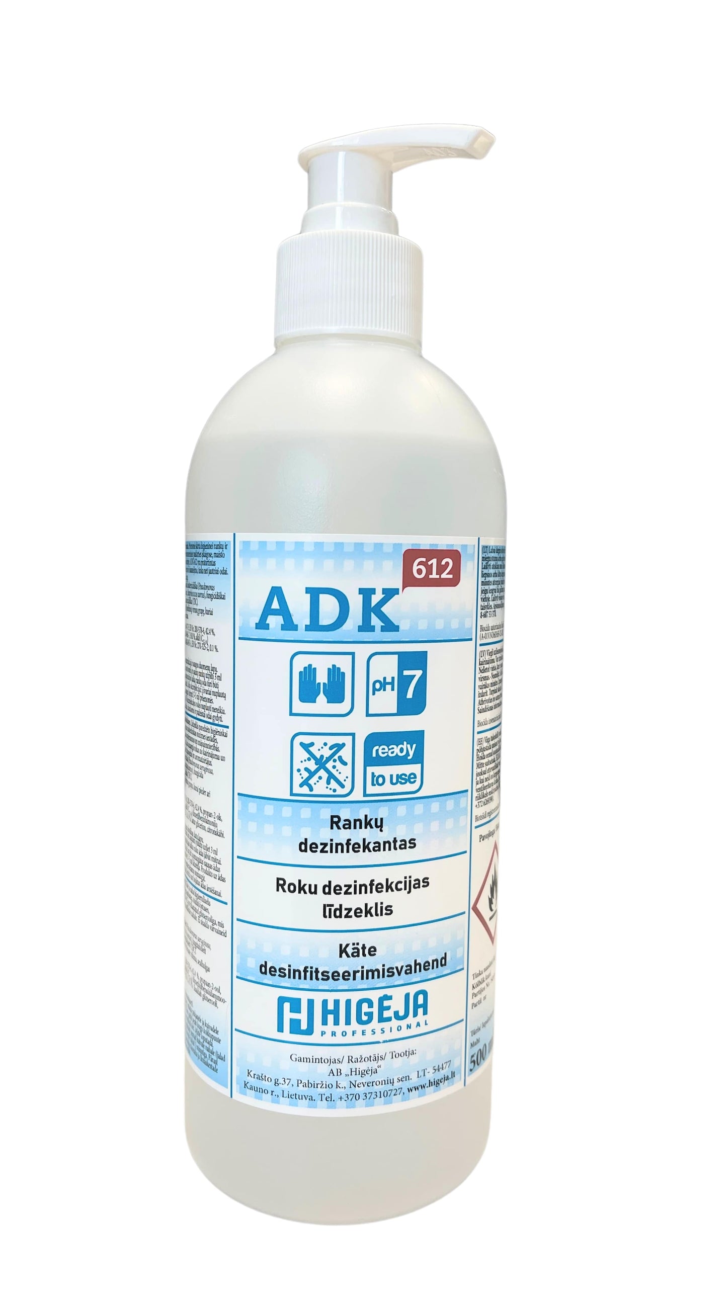 Hand sanitizer ADK 612, 500 ml
