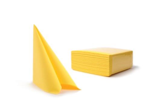 Servetėlės CHIC Airlaid, 40x40 cm, geltonos spalvos, 50 vnt