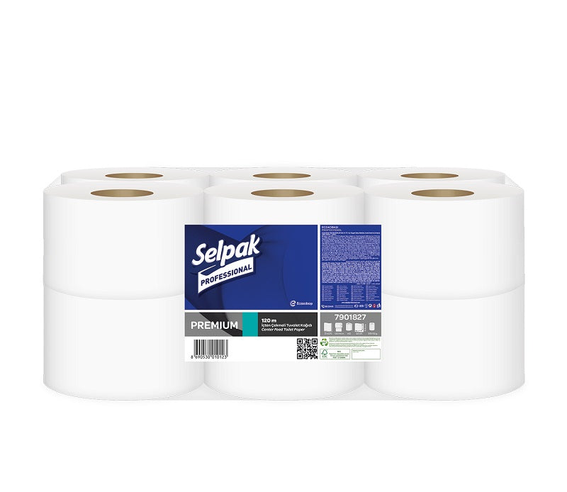 Toilet paper SELPAK, PRO Premium Center feed, 2 layers, 545 sheets, 120 m