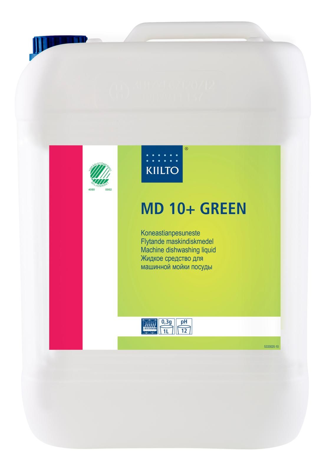 Detergent for automatic dishwashers KIILTO Md 10 + Green 10 l, (13.2kg)