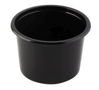 Disposable soup container PP, black, sealable, 500 ml, D 11.2 cm, H 8 cm, 50 pcs.