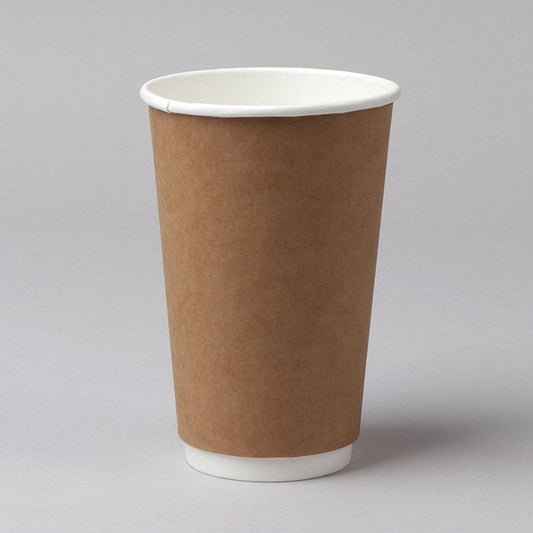 Disposable paper cups MULTIPACK, 400ml, brown, 20 pcs./pack.