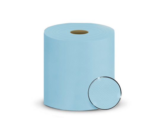 Industrial paper with perforation AMOOS, 2 layers, 300m, 23.5cm, blue