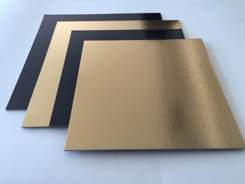 Cardboard cake stand, gold color, 60x40 cm, 25 pcs