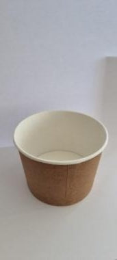 Disposable soup container, 475 ml, paper, 25 pcs