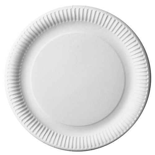 Plates Pure, disposable, paper, round, white, D 29 cm, 50 pcs.