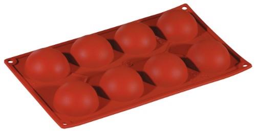 Kepimo forma, silikoninė, 8 pussferės, 57 ml, D 6 cm, H 3 cm, vnt