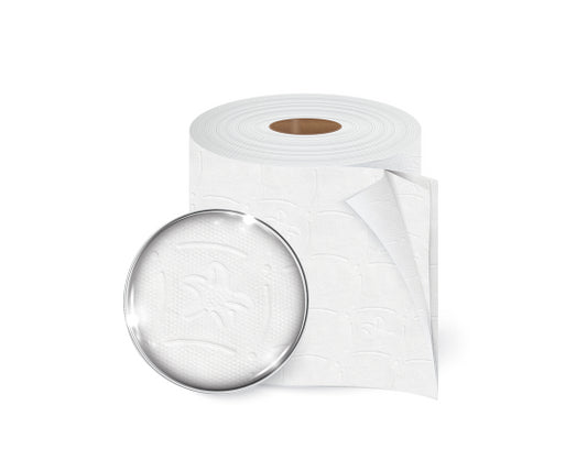 Toilet paper AMOOS in rolls with perforation, 2 layers, 12 rolls