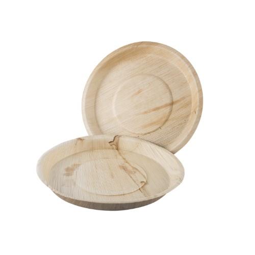 Disposable plate PALMLEAF B'Green, round, 200 x 25 mm, 25 pcs.