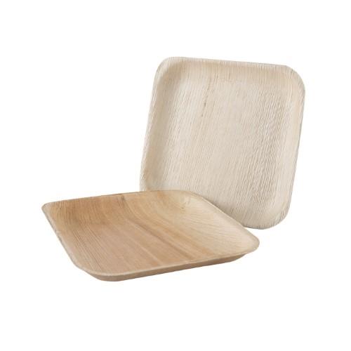 Disposable plate PALMLEAF B'Green, square, 150 x 150 x 25 mm, 25 pcs.