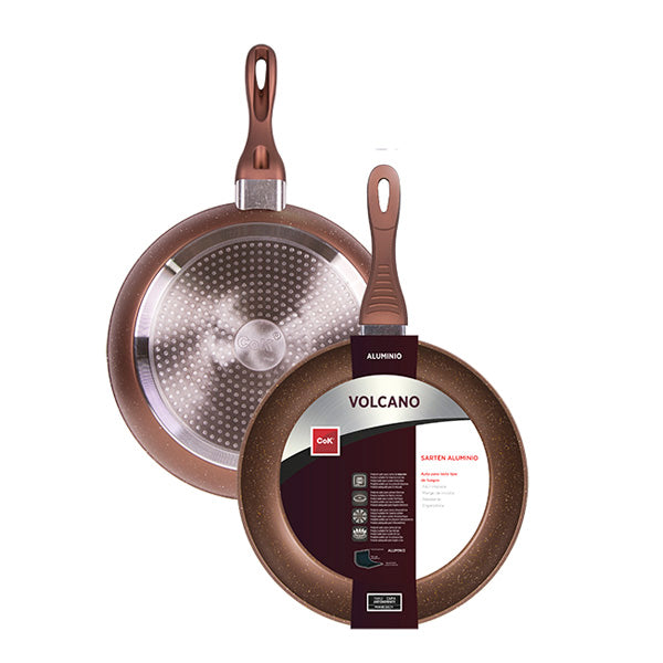 Keptuvė VOLCANO, nesvylanti danga, aliuminis 4 mm, D 28 cm, H 5 cm, vnt